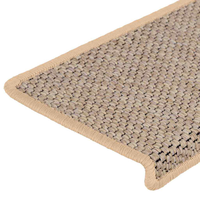 Covorașe scări autoadezive 30 buc. bej deschis 65x21x4 cm sisal WALTI