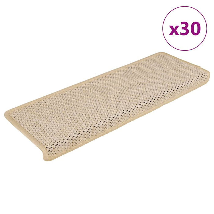 Covorașe scări autoadezive, 30 buc., Berber, 65x21x4 cm, sisal - WALTI WALTI