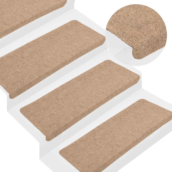 Covorașe scară autoadezive 30 buc Bej 65x24,5x3,5 cm - WALTI WALTI