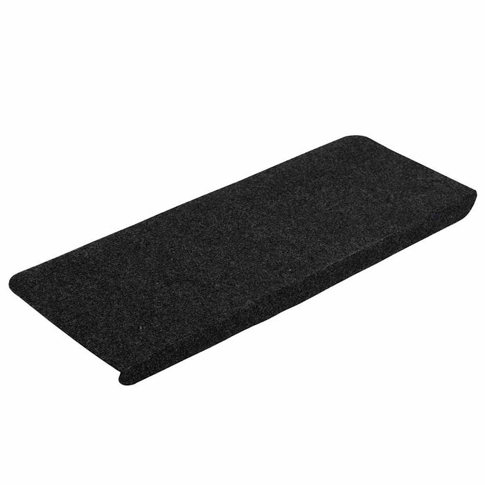 Covorașe scară autoadezive 30 buc Negru 65x24,5x3,5 cm WALTI