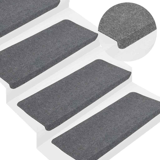 Covorașe scară autoadezive 30 buc Gri 65x24,5x3,5 cm - WALTI WALTI