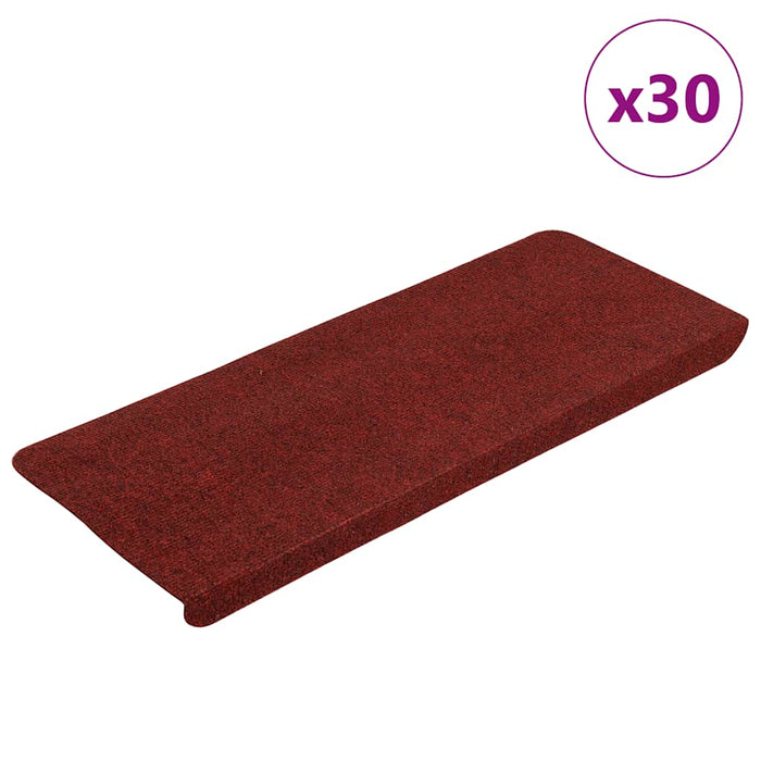 Covorașe scară autoadezive 30 buc Roșu 65x24,5x3,5 cm - WALTI WALTI