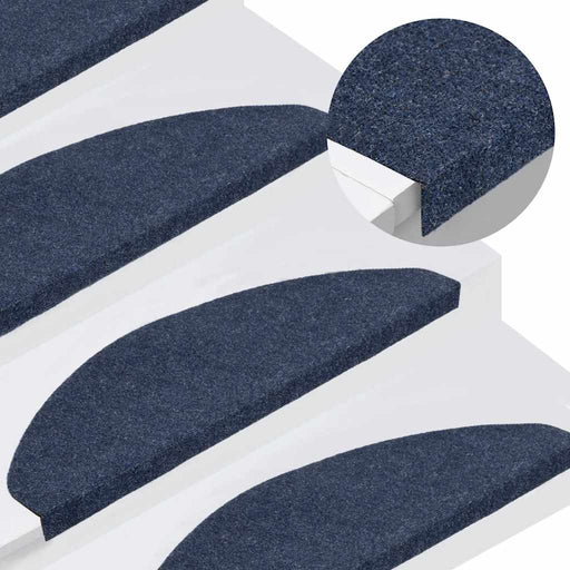 Covorașe scară autoadezive 30 buc Albastru 65x22,5x3,5 cm - WALTI WALTI