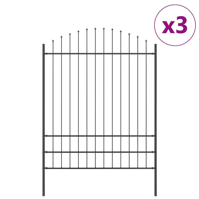 Gard de Grădină 3 pcs Gri 170 x 225 cm WALTI