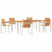 Set de masă pentru grădină 7 pcs Lemn Solid de Acacia - WALTI WALTI