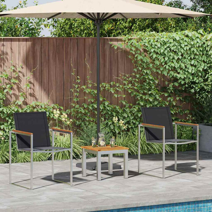 Set de masă pentru grădină 3 pcs Lemn Solid de Acacia - WALTI WALTI
