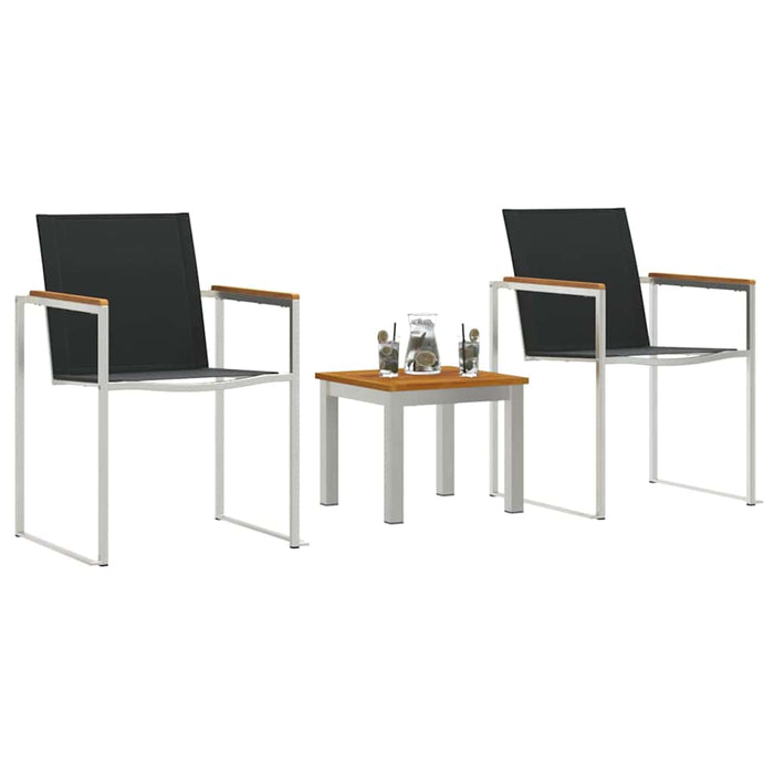 Set de masă pentru grădină 3 pcs Lemn Solid de Acacia - WALTI WALTI