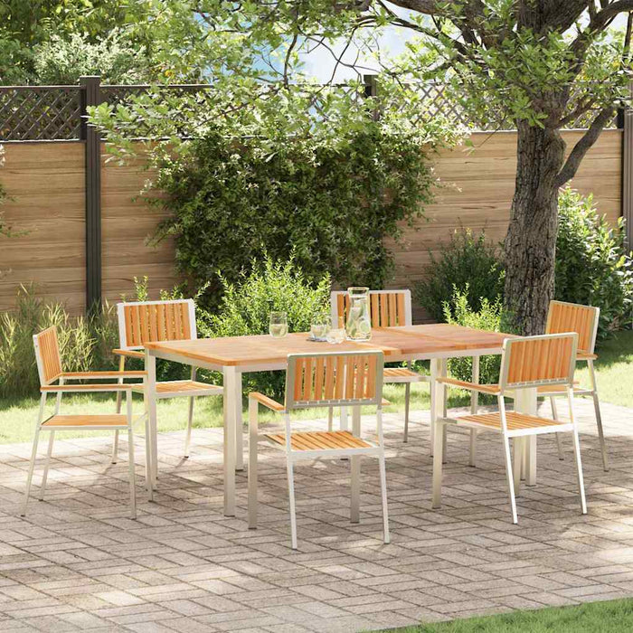ScaundeGrădină 6 pcs Maro 56x54,5x87cm Lemn de tec masiv - WALTI WALTI