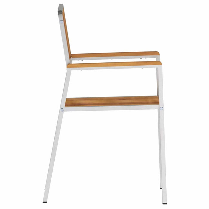ScaundeGrădină 6 pcs Maro 56x54,5x87cm Lemn de tec masiv - WALTI WALTI