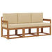 Set de canapele de exterior cu pernă 3 pcs Natural și Bej - WALTI WALTI
