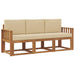 Set de canapele de exterior cu pernă 3 pcs Natural și Bej - WALTI WALTI