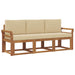 Set de canapele de exterior cu pernă 3 pcs Natural și Bej - WALTI WALTI