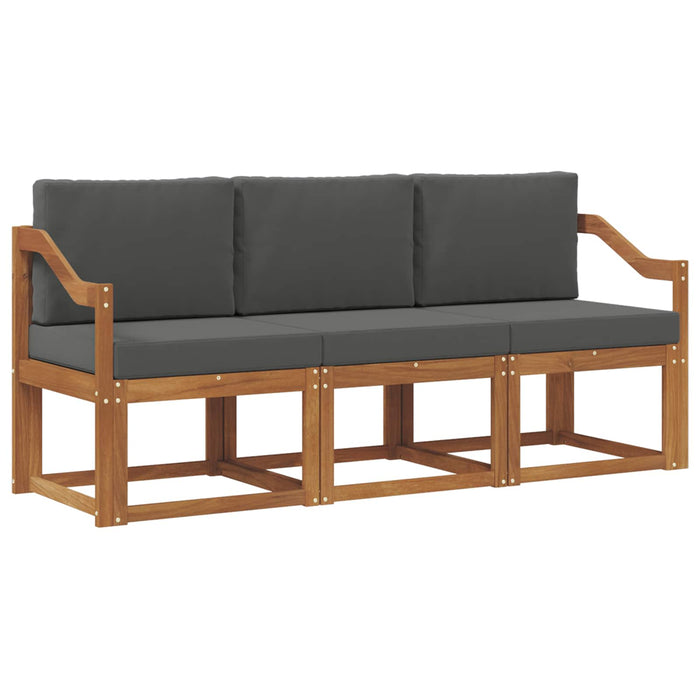 Set de canapele de exterior cu pernă 3 pcs Natural și Antracit - WALTI WALTI