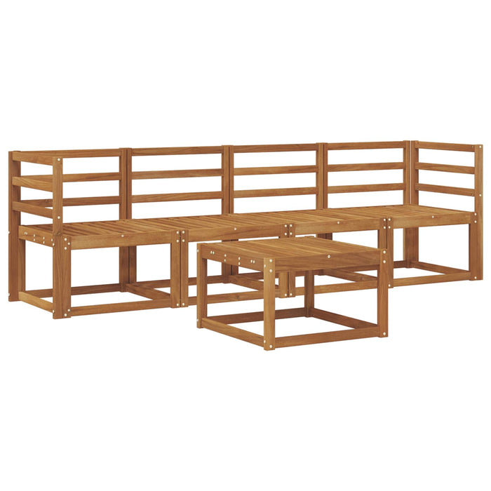 Set de canapele de exterior 5 pcs natural Lemn Solid de Acacia WALTI