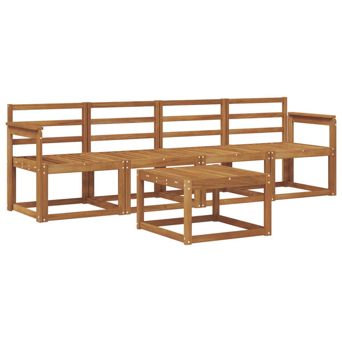 Set de canapele de exterior 5 pcs natural Lemn Solid de Acacia WALTI