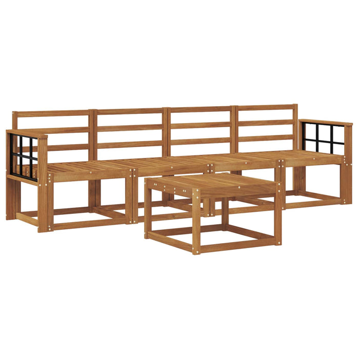 Set de canapele de exterior 5 pcs natural Lemn Solid de Acacia WALTI