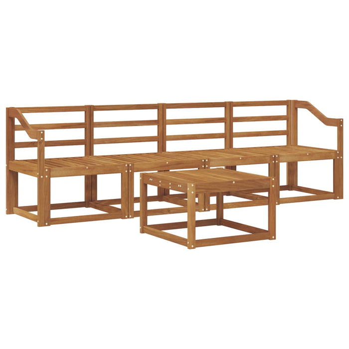 Set de canapele de exterior 5 pcs natural Lemn Solid de Acacia WALTI