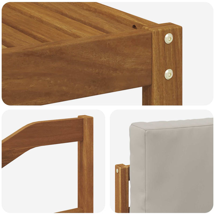 Set de canapele de exterior 6 pcs Gri natural și deschis WALTI