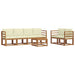 Set de canapele de exterior cu pernă 7 pcs Natural și Crem - WALTI WALTI