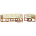 Set de canapele de exterior cu pernă 7 pcs Natural și Crem - WALTI WALTI