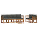 Set de canapele de exterior cu pernă 7 pcs Natural și Antracit - WALTI WALTI