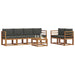 Set de canapele de exterior cu pernă 7 pcs Natural și Antracit - WALTI WALTI