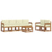 Set de canapele de exterior cu pernă 7 pcs Natural și Crem - WALTI WALTI