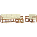 Set de canapele de exterior cu pernă 7 pcs Natural și Crem - WALTI WALTI