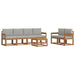 Set de canapele de exterior 7 pcs Gri natural și deschis - WALTI WALTI