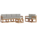 Set de canapele de exterior 7 pcs Gri natural și deschis - WALTI WALTI