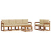 Set de canapele de exterior cu pernă 7 pcs Natural și Bej - WALTI WALTI