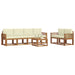 Set de canapele de exterior cu pernă 7 pcs Natural și Crem - WALTI WALTI