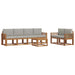 Set de canapele de exterior 7 pcs Gri natural și deschis - WALTI WALTI
