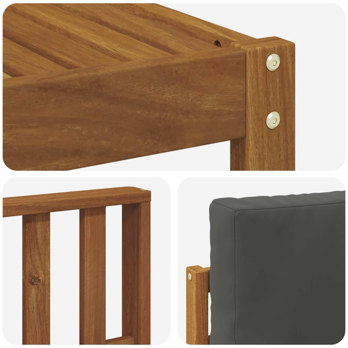 Set de canapele de exterior cu pernă 7 pcs Natural și Antracit - WALTI WALTI