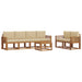 Set de canapele de exterior cu pernă 7 pcs Natural și Bej - WALTI WALTI