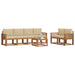 Set de canapele de exterior cu pernă 7 pcs Natural și Bej - WALTI WALTI