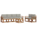 Set de canapele de exterior 7 pcs Gri natural și deschis - WALTI WALTI