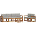 Set de canapele de exterior 7 pcs Gri natural și deschis - WALTI WALTI