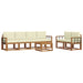 Set de canapele de exterior cu pernă 7 pcs Natural și Crem - WALTI WALTI