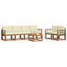 Set de canapele de exterior cu pernă 7 pcs Natural și Crem - WALTI WALTI