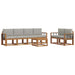 Set de canapele de exterior 7 pcs Gri natural și deschis - WALTI WALTI