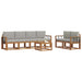 Set de canapele de exterior 7 pcs Gri natural și deschis - WALTI WALTI