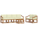 Set de canapele de exterior cu pernă 7 pcs Natural și Crem - WALTI WALTI