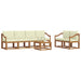 Set de canapele de exterior cu pernă 7 pcs Natural și Crem - WALTI WALTI