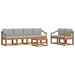 Set de canapele de exterior 7 pcs Gri natural și deschis - WALTI WALTI