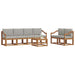 Set de canapele de exterior 7 pcs Gri natural și deschis - WALTI WALTI