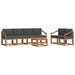 Set de canapele de exterior cu pernă 7 pcs Natural și Antracit - WALTI WALTI