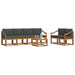 Set de canapele de exterior cu pernă 7 pcs Natural și Antracit - WALTI WALTI