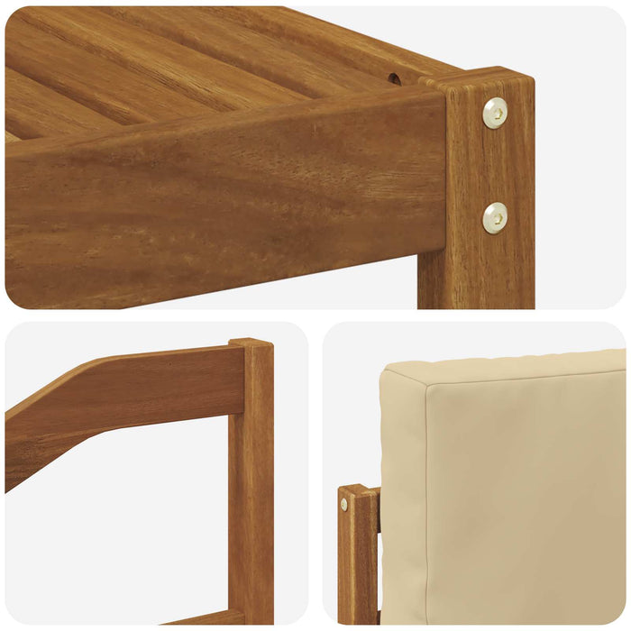 Set de canapele de exterior cu pernă 7 pcs Natural și Bej - WALTI WALTI