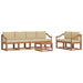 Set de canapele de exterior cu pernă 7 pcs Natural și Bej - WALTI WALTI